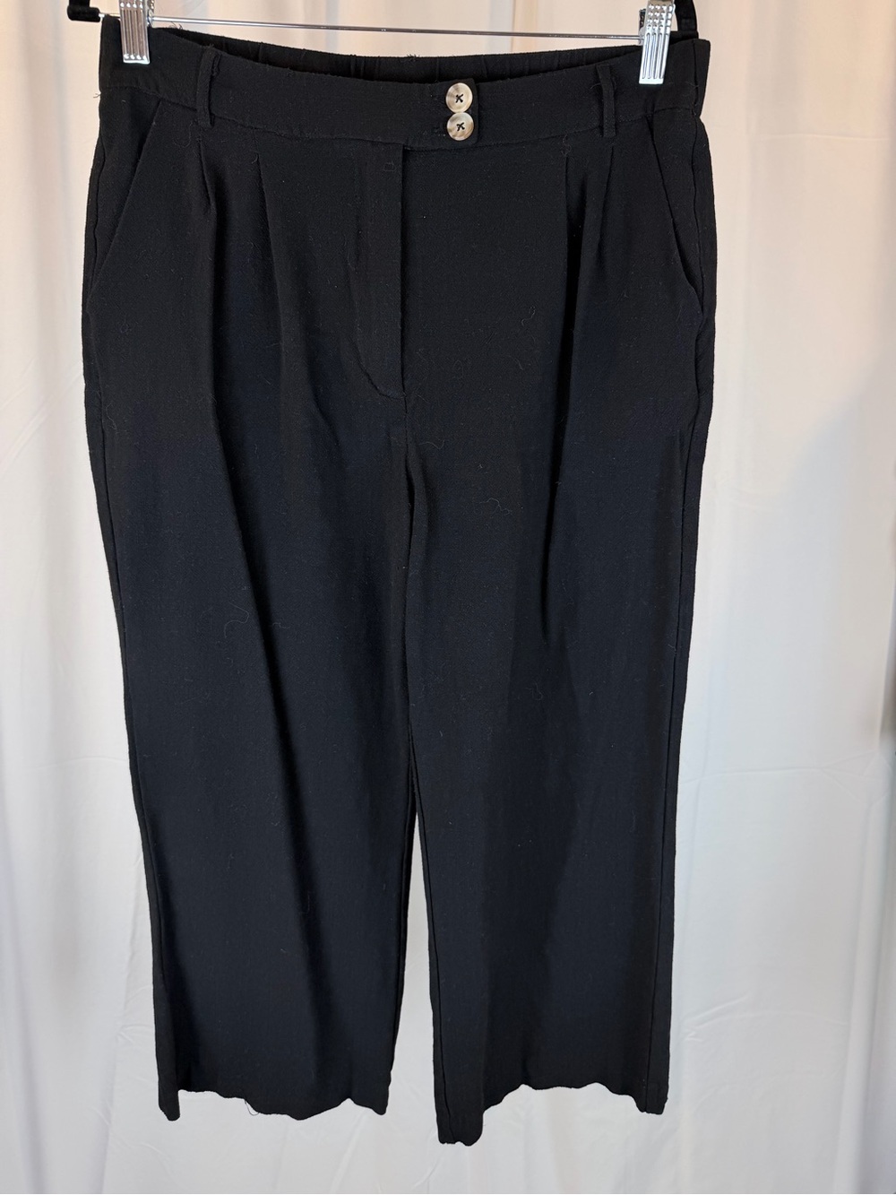Classic High-Waist Black Trousers - Women